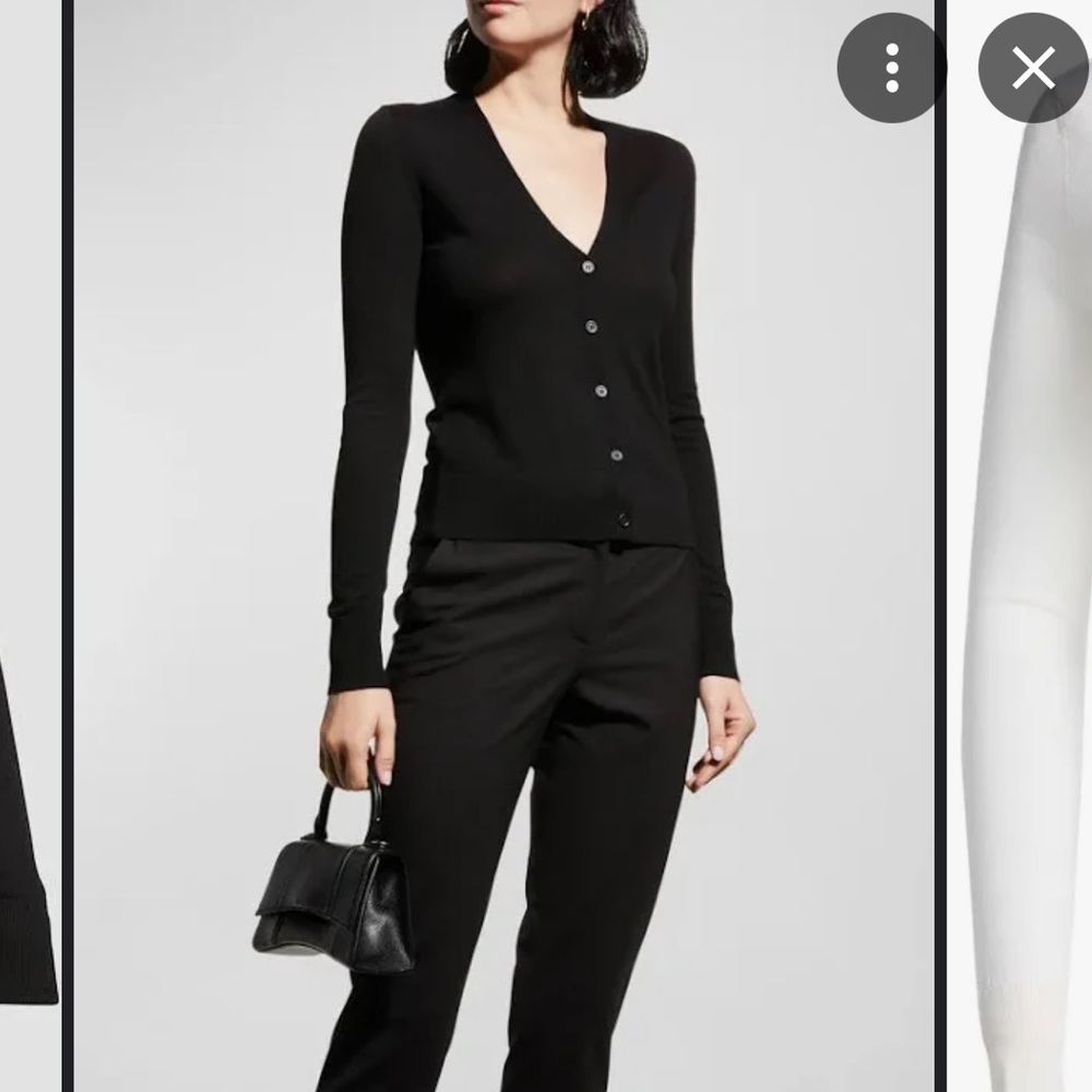 Theory V-Neck Merino Cardigan
